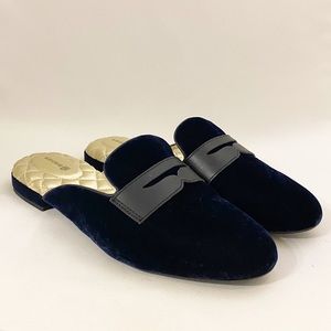 Birdies Velvet Blue Flats - Like New